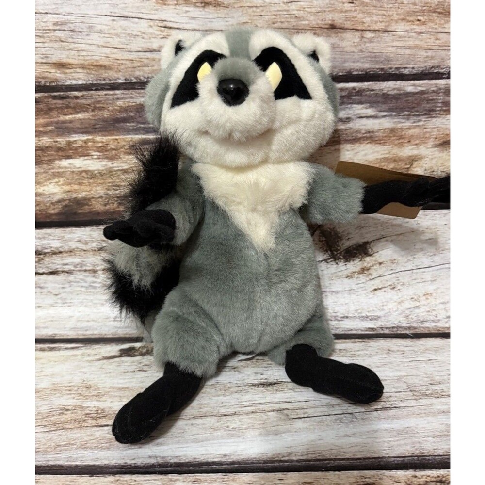 15" Disney Pocahontas Meeko Racoon Plush Stuffed Animal Chattering Sound 1995
